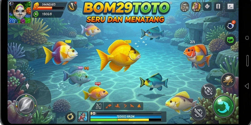 Tampilan gameplay seru Tembak Ikan di BOM29TOTO.