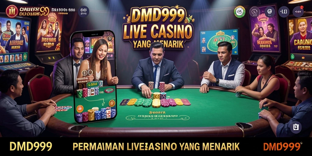 Tampilan gameplay DMD999 yang menarik dan interaktif di Live Casino.