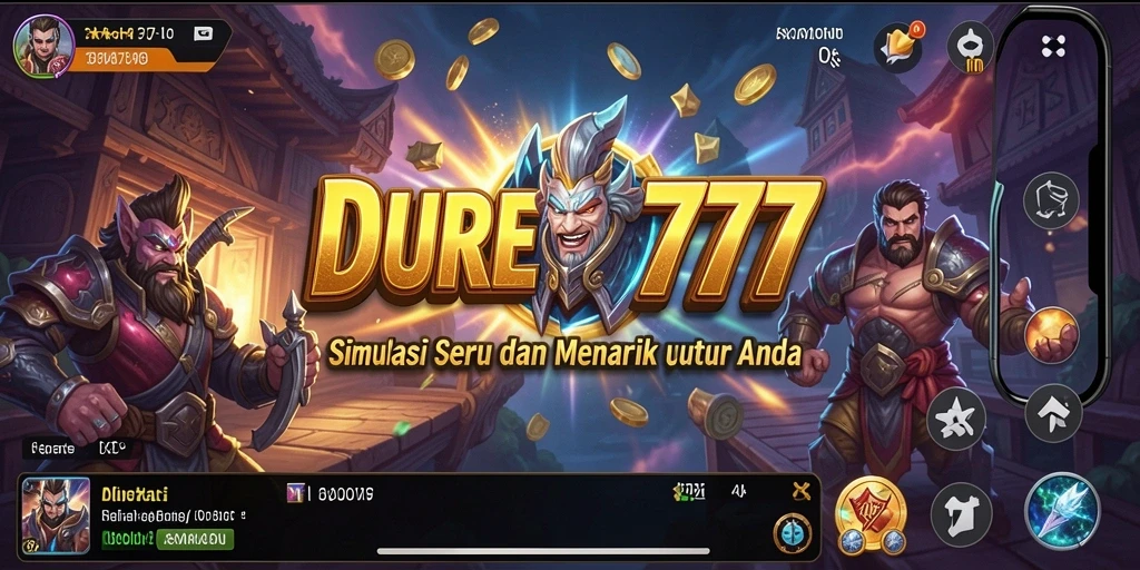 Tampilan gameplay DUREN777 yang menarik dan interaktif.