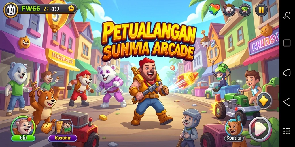 Tampilan gameplay seru dan menantang dalam FW66.