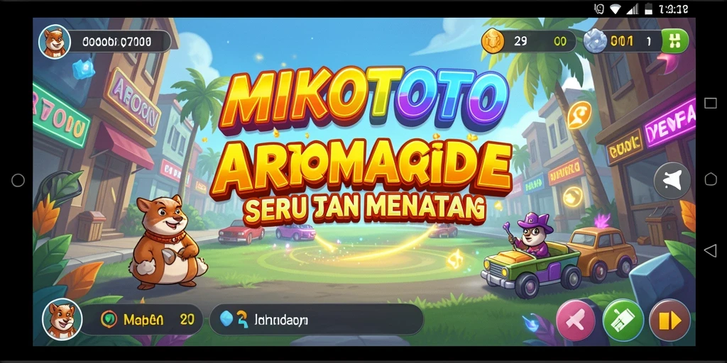 Screenshot gameplay MIKOTOTO yang menampilkan keseruan permainan arcade.