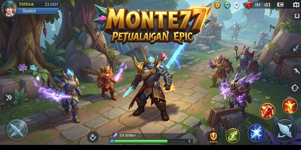 Tampilan gameplay MONTE77 yang seru dan mengasyikkan.