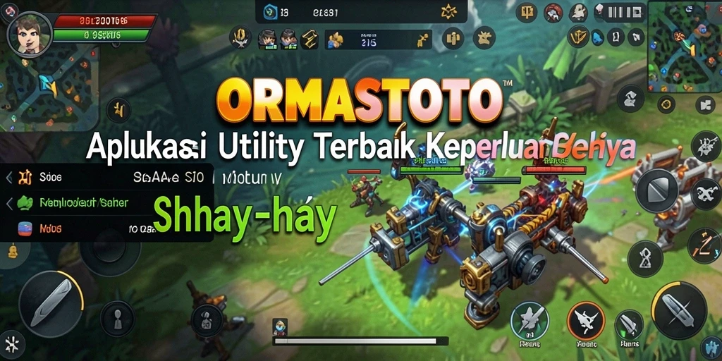 Tampilan utama ORMASTOTO dengan fitur-fitur intuitif untuk keperluan Utility.