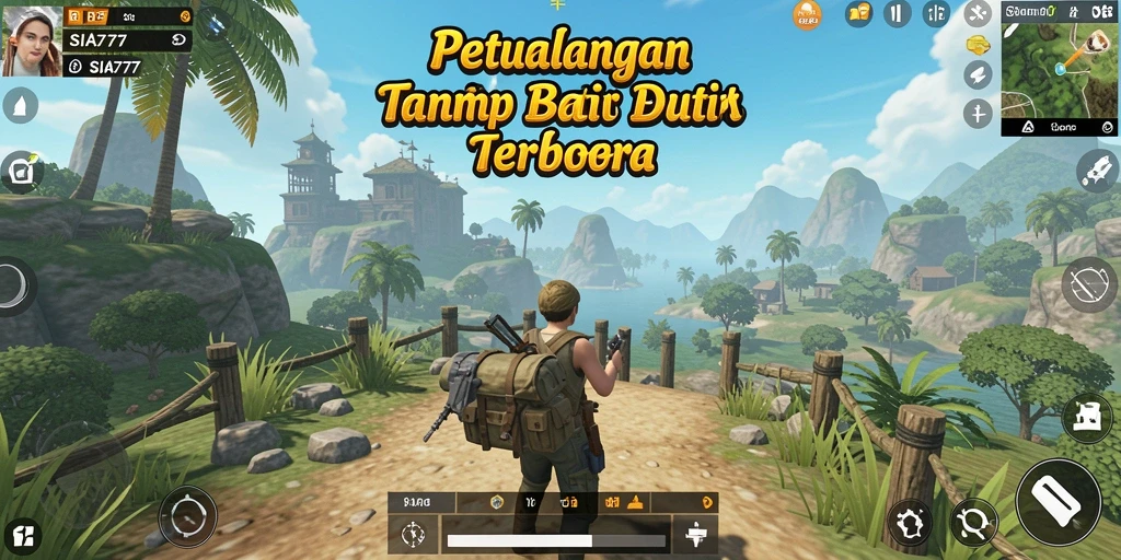 Screenshot utama SIA777 menampilkan aksi seru dalam dunia terbuka.