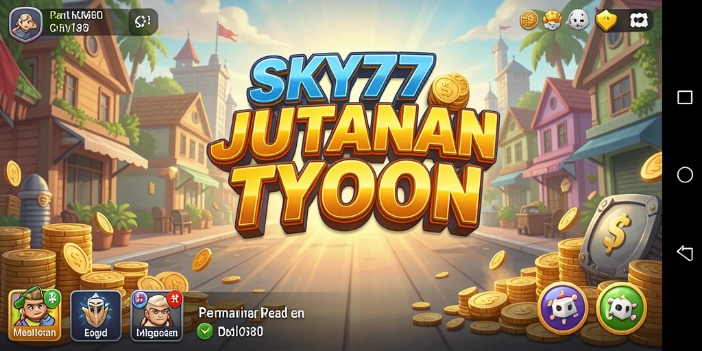 Screenshot gameplay SKY77 menampilkan manajemen bisnis yang dinamis dan menantang.