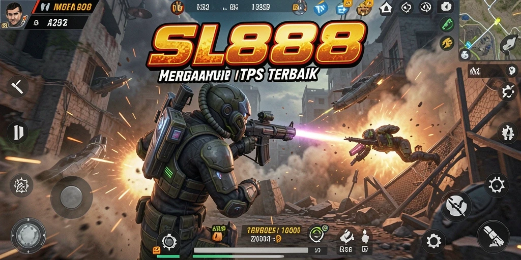 Screenshot SL888 menampilkan aksi menegangkan dalam TPS.