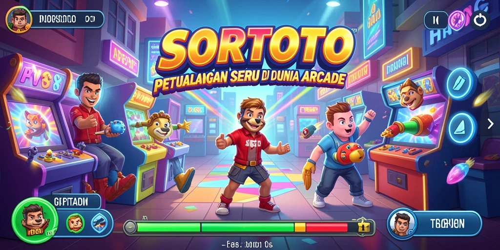 Tampilan layar gameplay SORTOTO yang menarik dan penuh aksi.