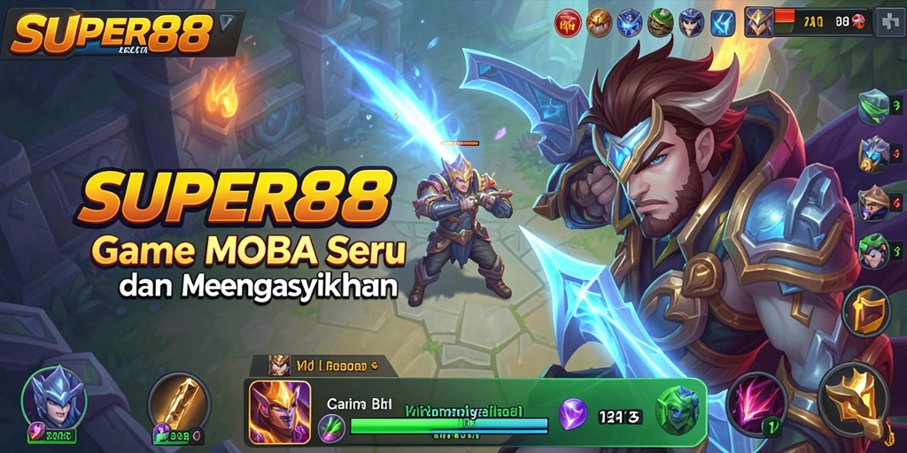 Tampilan seru gameplay SUPER88 yang intens dan penuh strategi.