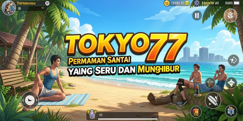 Screenshot gameplay TOKYO77 yang menunjukkan elemen santai dan seru.