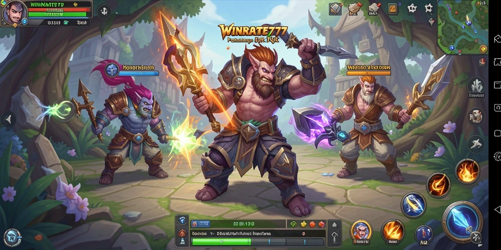 Tampilan gameplay menakjubkan dalam petualangan RPG WINRATE777.